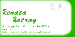 renata matray business card